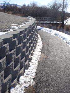 Trail and Retaining Wall