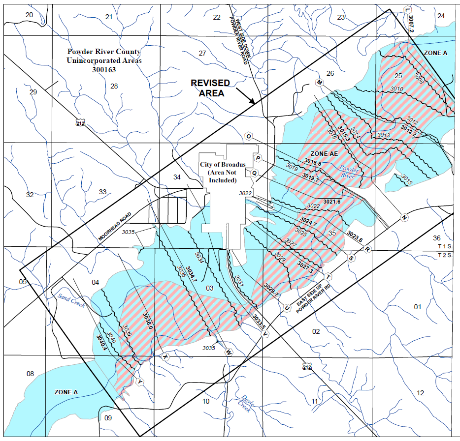 Montana Flood Zones Map